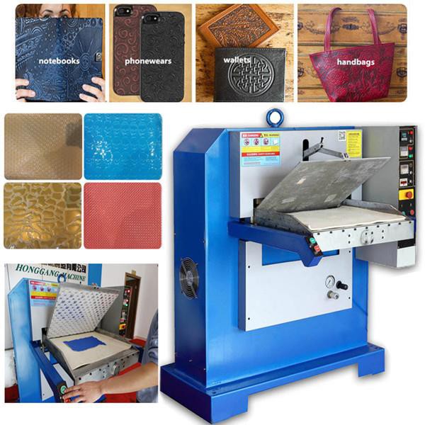 Máquina hidráulica de estampado de cuero